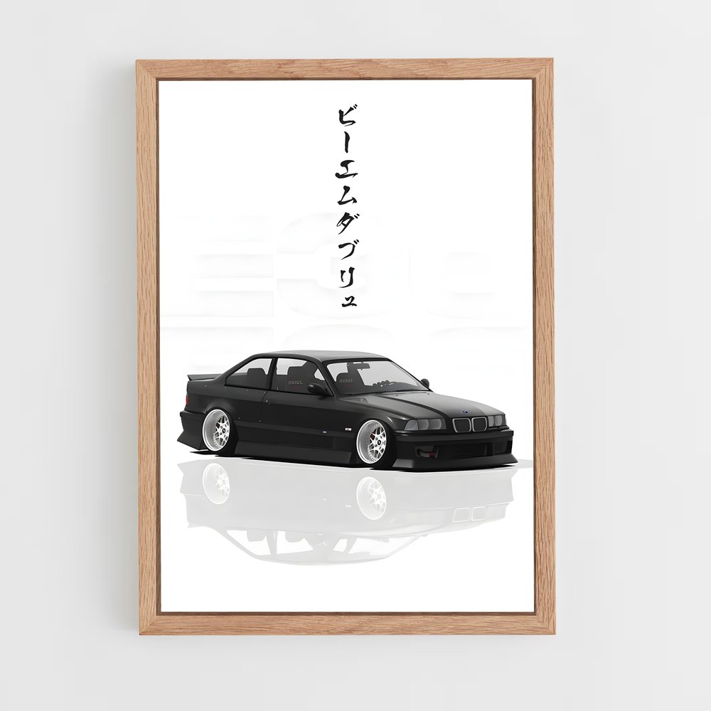 Poster Vitesse élégance nipponne – affiche BMW (vue 4)